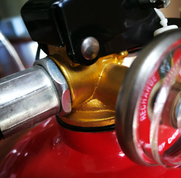 F&aacute;cil de utilizar rojo aprobado del CE del extintor del ABC 6kg de SAFEWAY DC01 3