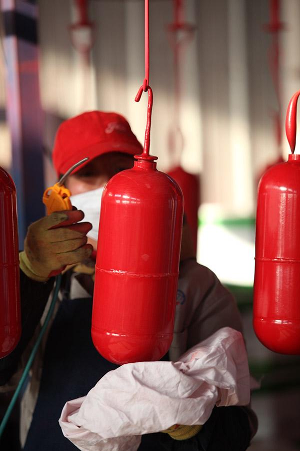 F&aacute;cil de utilizar rojo aprobado del CE del extintor del ABC 6kg de SAFEWAY DC01 8